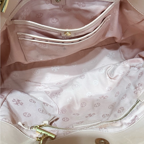 Tory Burch Pink Leather  Quilted Tote - Picture 7 of 16